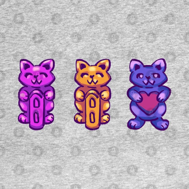 stardew statue of perfection, endless fortune and true perfection cats by mudwizard